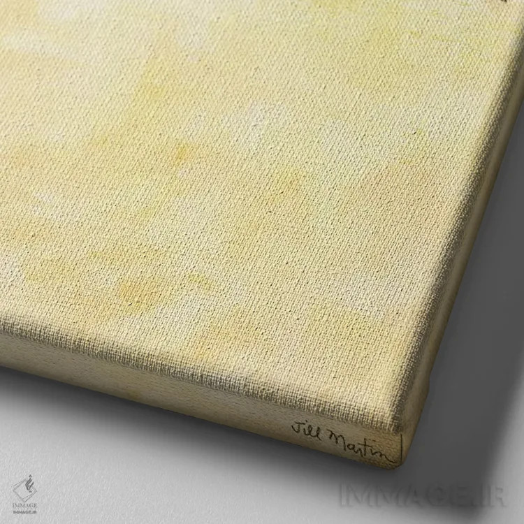 تابلو دکوراتیو آواز پرنده ۲ اثر جیل مارتین - نمای نزدیک بافت بوم