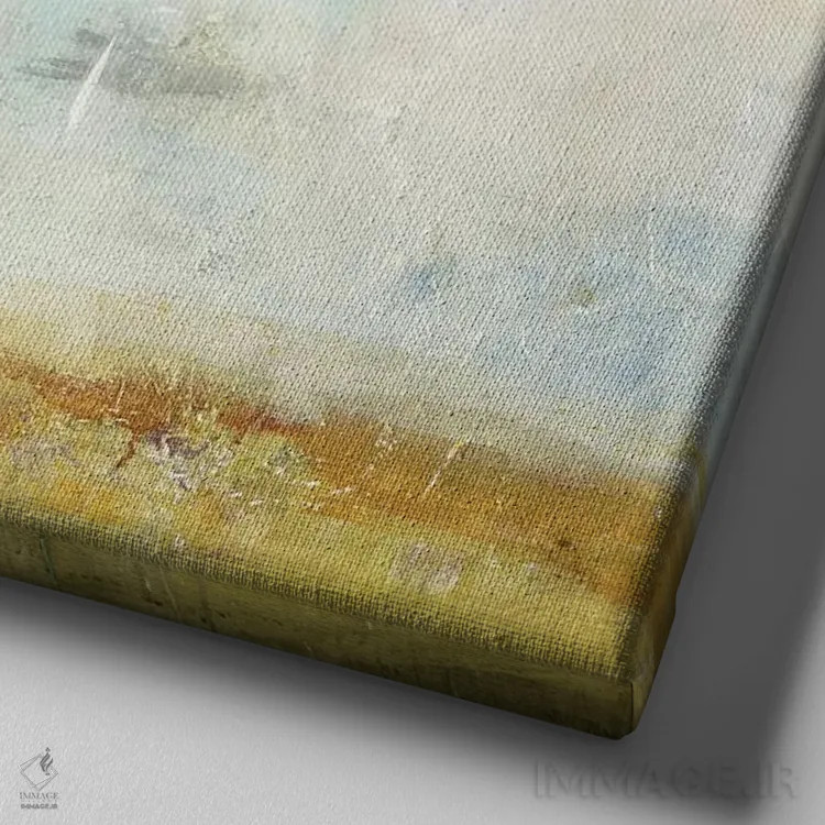 تابلو دکوراتیو درخت برگاندی اثر جیل مارتین - نمای نزدیک بافت بوم