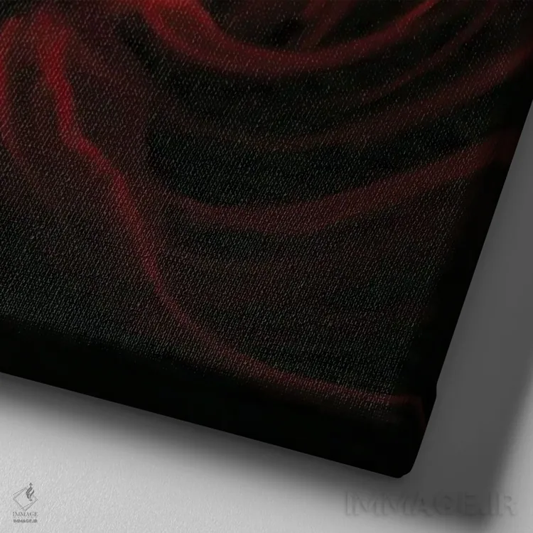 تابلو دکوراتیو نمازهای شامگاهی اثر جولیانا لوومر - نمای نزدیک بافت بوم