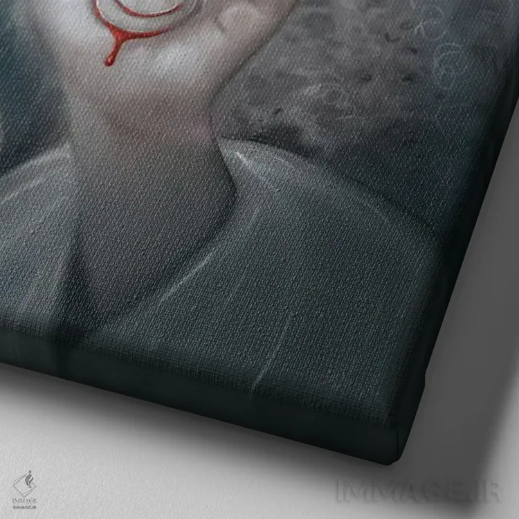 تابلو دکوراتیو باز پس گیری گذشته اثر جولیانا لوومر - نمای نزدیک بافت بوم