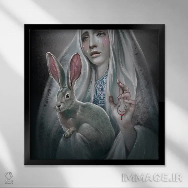 تابلو دکوراتیو باز پس گیری گذشته اثر جولیانا لوومر - نمای قابدار مشکی