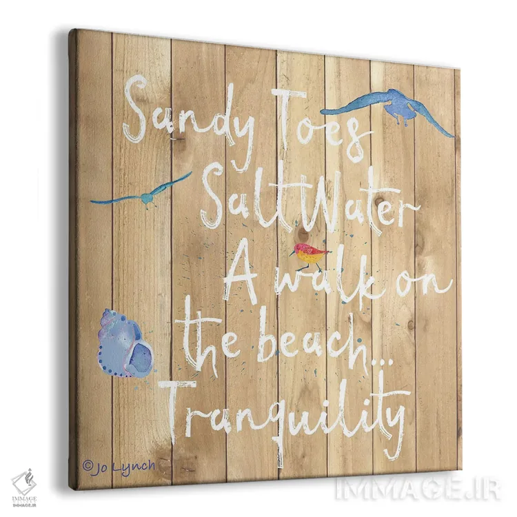 تابلوی ساحل قدم زدن در ساحل اثر جو لینچ - نمای پرسپکتیو محصول