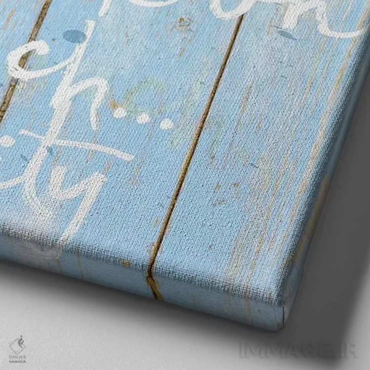 تابلوی ساحل انگشتان شنی اثر جو لینچ - نمای نزدیک بافت بوم