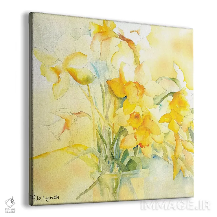 تابلو دکوراتیو نوروز نرگس اثر جو لینچ - نمای پرسپکتیو محصول