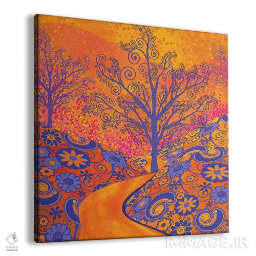 تابلو دکوراتیو پارک غروب اثر جولیز - نمای پرسپکتیو محصول