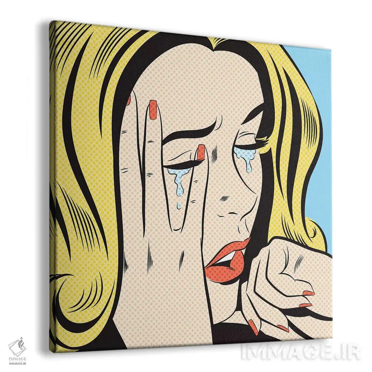 تابلو دکوراتیو زن گریان اثر جوزف مک درموت - نمای پرسپکتیو محصول