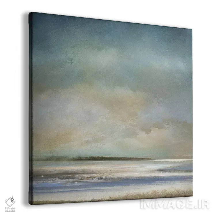 تابلو مینیمال ساحل صبحگاهی اثر جیک مسینا - نمای پرسپکتیو محصول