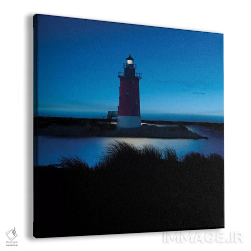 تابلو دکوراتیو فانوس دریایی در شب IV اثر جیمز مک لافلین - نمای پرسپکتیو محصول