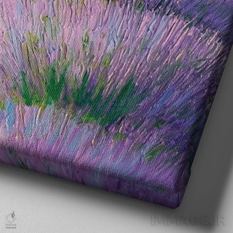 تابلو دکوراتیو عطر اسطوخودوس اثر ژان-مارک یانیاچیک - نمای نزدیک بافت بوم