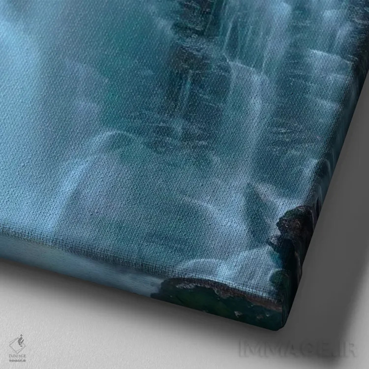 تابلو دکوراتیو پرتره آبشار III اثر جیمز مک لافلین - نمای نزدیک بافت بوم