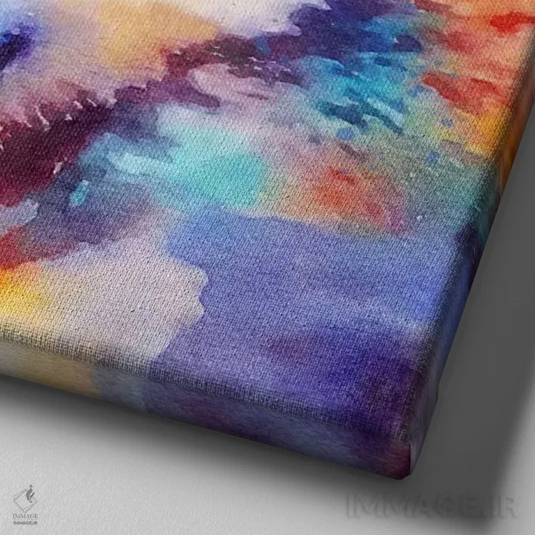 تابلو دکوراتیو وفادار اثر ژاکلین مالدونادو - نمای نزدیک بافت بوم