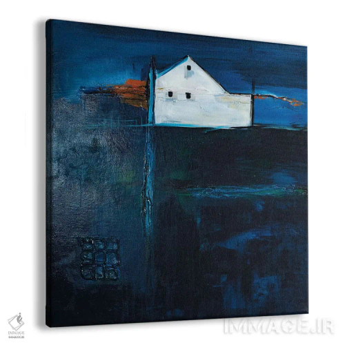 تابلو انتزاعی مزرعه نیمه شب اثر جین ام. رابینسون - نمای پرسپکتیو محصول