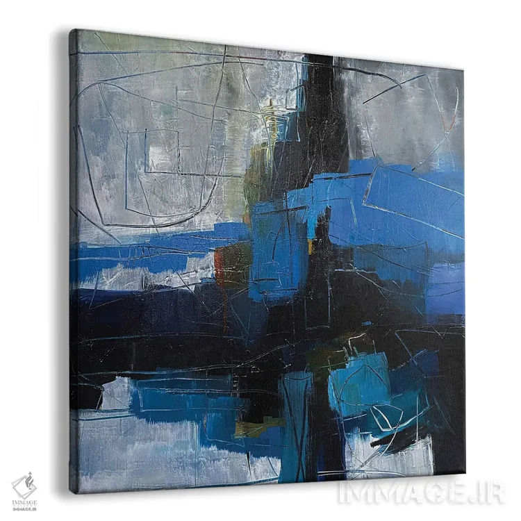 تابلو انتزاعی کنتیفی جاز اثر جین ام. رابینسون - نمای پرسپکتیو محصول
