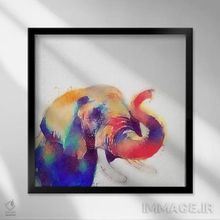 تابلو دکوراتیو باشکوه اثر ژاکلین مالدونادو - نمای قابدار مشکی