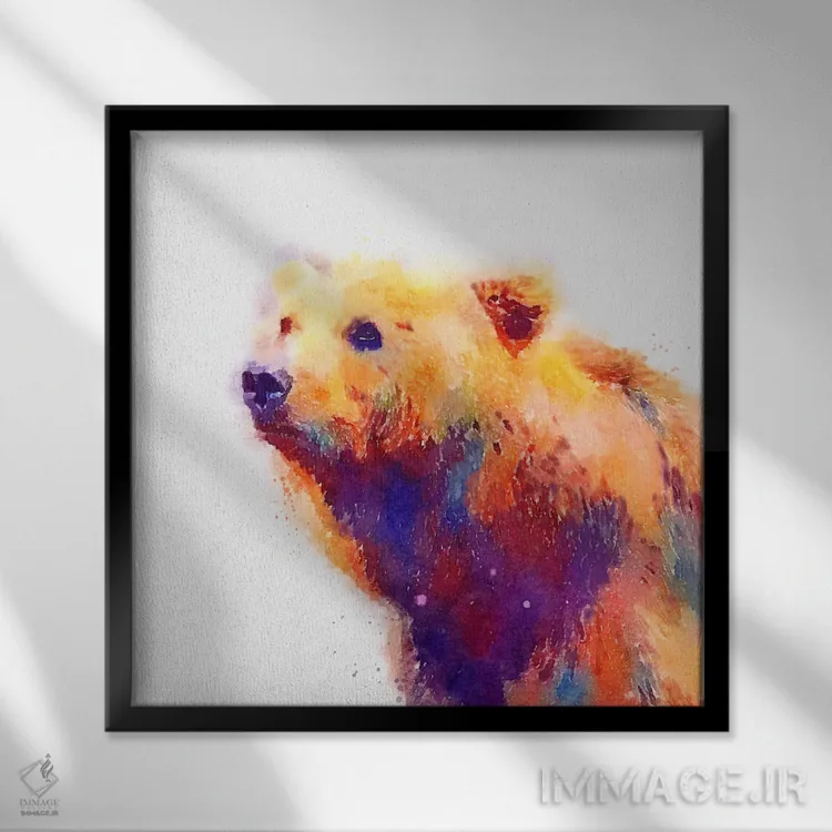 تابلو دکوراتیو حامی اثر ژاکلین مالدونادو - نمای قابدار مشکی