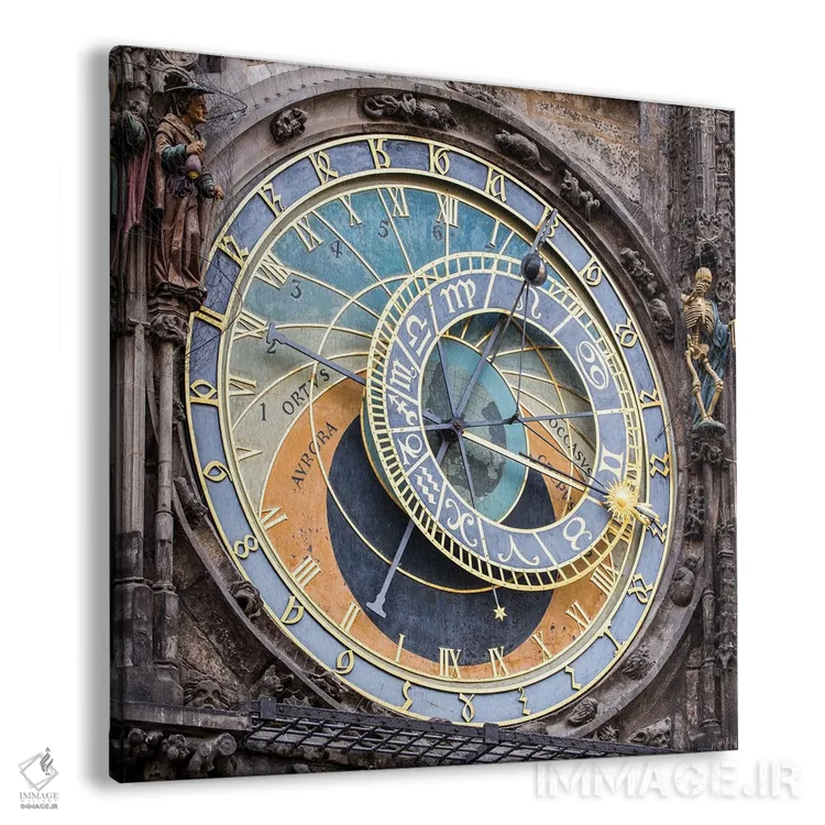 تابلو دکوراتیو Czech Republic,ساعت نجومی در پراگ، جمهوری چک اثر یان بکه - نمای پرسپکتیو محصول