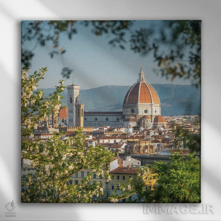 تابلو دکوراتیو Tuscany, Italy,کلیسای جامع فلورانس، توسکانی، ایتالیا اثر یان بکه - نمای روبهرو روی دیوار