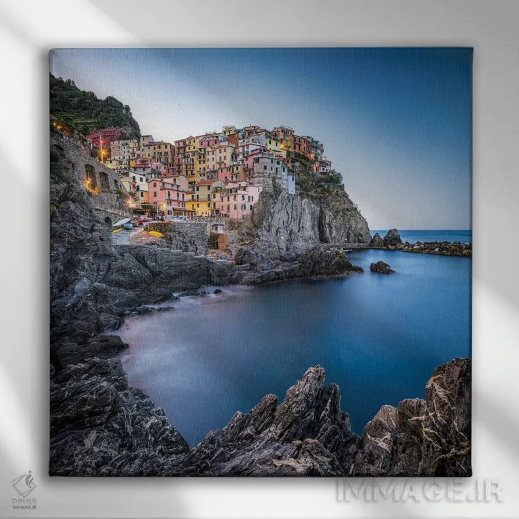 تابلو دکوراتیو Liguria, Italy,دهکده مانارولا در منطقه چینکو تره، لیگوریا، ایتا… اثر یان بکه - نمای روبهرو روی دیوار
