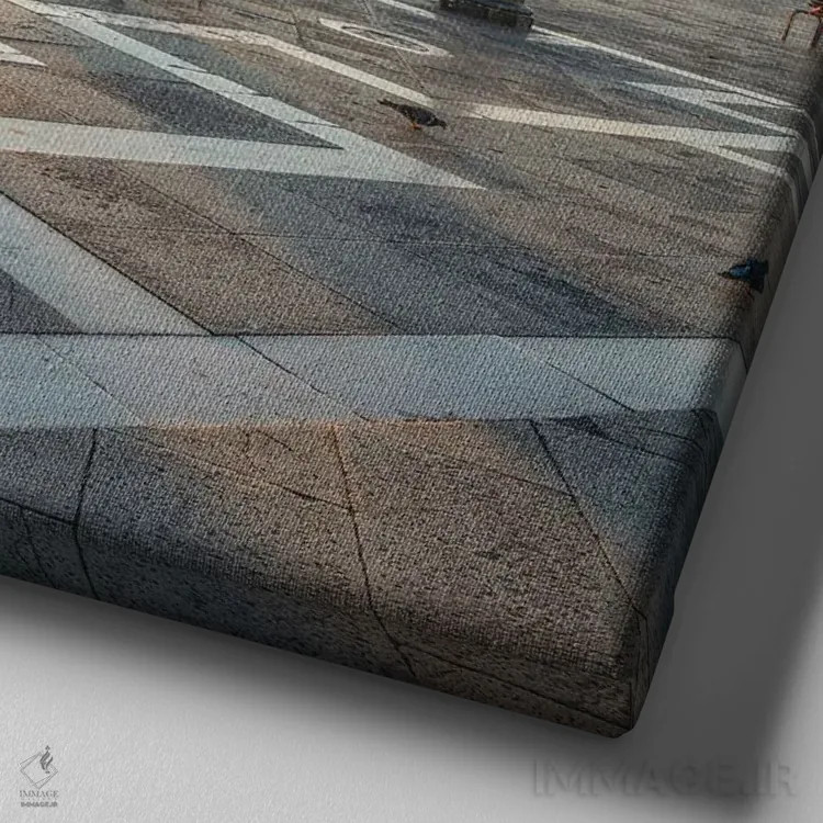 تابلو دکوراتیو Piazza San Marco , Venice, Italy,کاخ دوک ها هنگام طلوع آفتاب، م… اثر یان بکه - نمای نزدیک بافت بوم