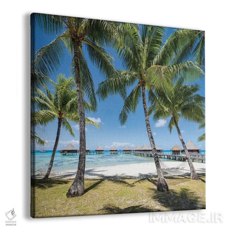 تابلو دکوراتیو French Polynesia,تعطیلات تابستانی در ساحل جنوب دریاها، پلی نزی… اثر یان بکه - نمای پرسپکتیو محصول
