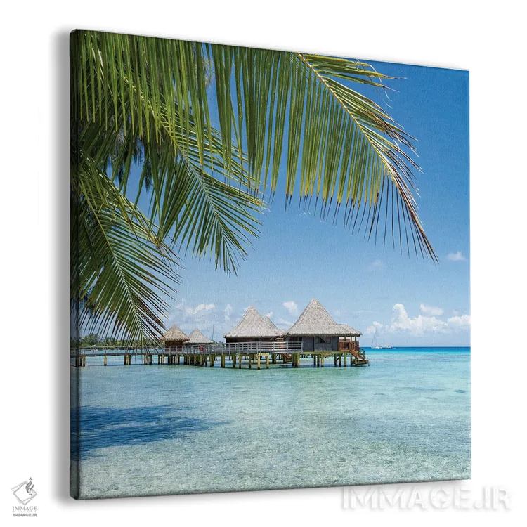 تابلو دکوراتیو French Polynesia,تعطیلات تابستانی در ساحل، پلی نزی فرانسه اثر یان بکه - نمای پرسپکتیو محصول