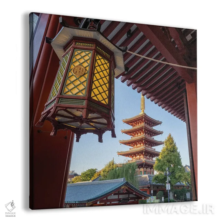 تابلو دکوراتیو Asakusa, Tokyo, Japan,پاگودا در معبد سنسوجی، آساکوسا، توکیو، ژا… اثر یان بکه - نمای پرسپکتیو محصول