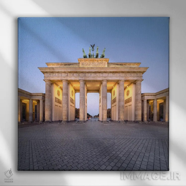 تابلو دکوراتیو Berlin, Germany,دروازه براندنبورگ ، برلین، آلمان اثر یان بکه - نمای روبهرو روی دیوار