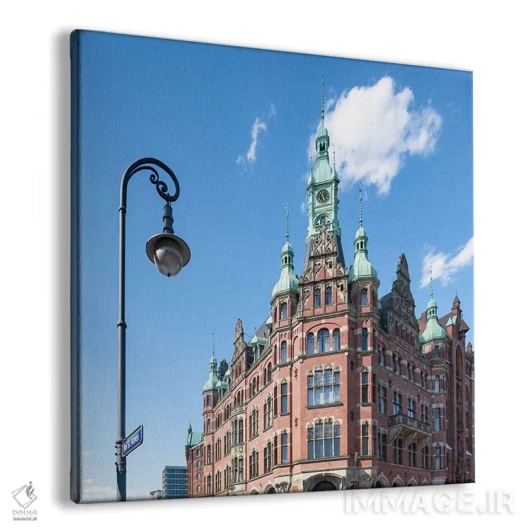 تابلو دکوراتیو Hamburg, Germany,ساختمان شهرداری تاریخی سپایشرشتات در منطقه انب… اثر یان بکه - نمای پرسپکتیو محصول