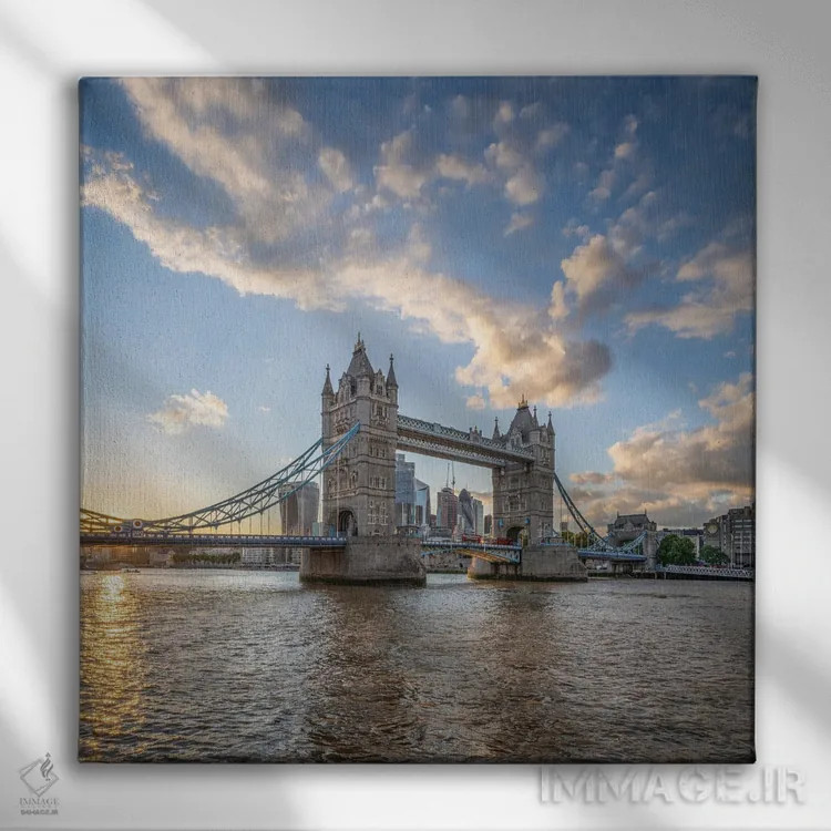 تابلو دکوراتیو United Kingdom,پل تاور بریج لندن، بریتانیا اثر یان بکه - نمای روبهرو روی دیوار