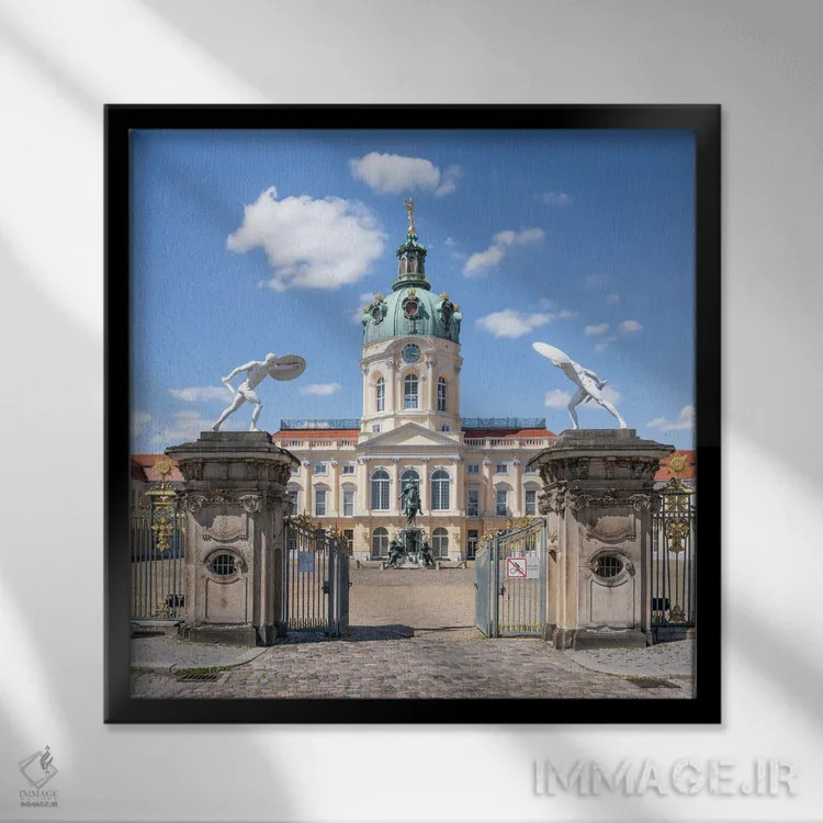 تابلو دکوراتیو Berlin, Germany,کاخ شارلوتنبرگ در تابستان، برلین، آلمان اثر یان بکه - نمای قابدار مشکی