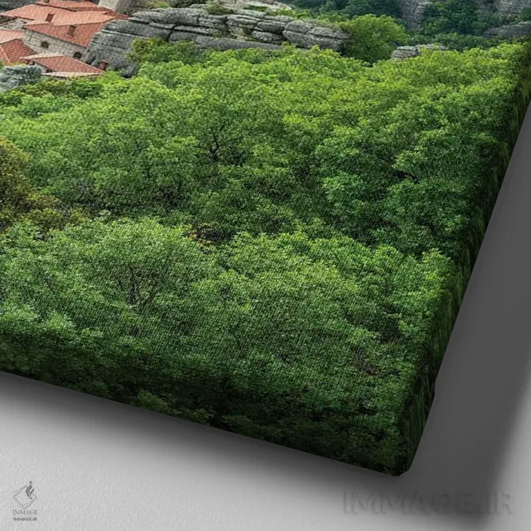 تابلو دکوراتیو Kalabaka, Greece,صومعه متئورا، کالاتاباکا، یونان اثر یان بکه - نمای نزدیک بافت بوم