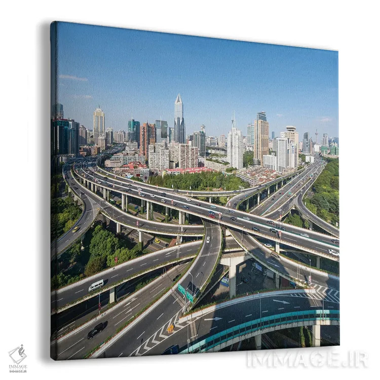 تابلو دکوراتیو Shanghai, China,چهارراه، شانگهای، چین اثر یان بکه - نمای پرسپکتیو محصول