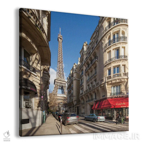 تابلو دکوراتیو Paris, France,خیابان بوئنوس آیرس با چشم انداز برج ایفل، پاریس… اثر یان بکه - نمای پرسپکتیو محصول