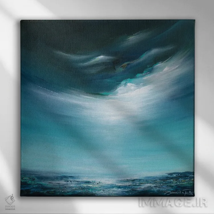 تابلو دکوراتیو پس از طوفان اثر ژانیکا تالتس - نمای روبهرو روی دیوار