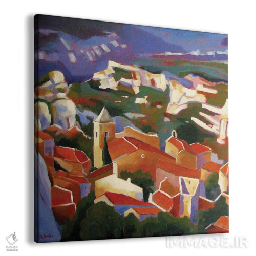 تابلو دکوراتیو لس بو-دو-پروانس اثر ژان-نوئل لو ژونتر - نمای پرسپکتیو محصول