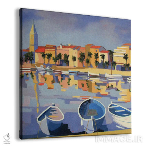 تابلو دکوراتیو بندر سناری اثر ژان-نوئل لو ژونتر - نمای پرسپکتیو محصول