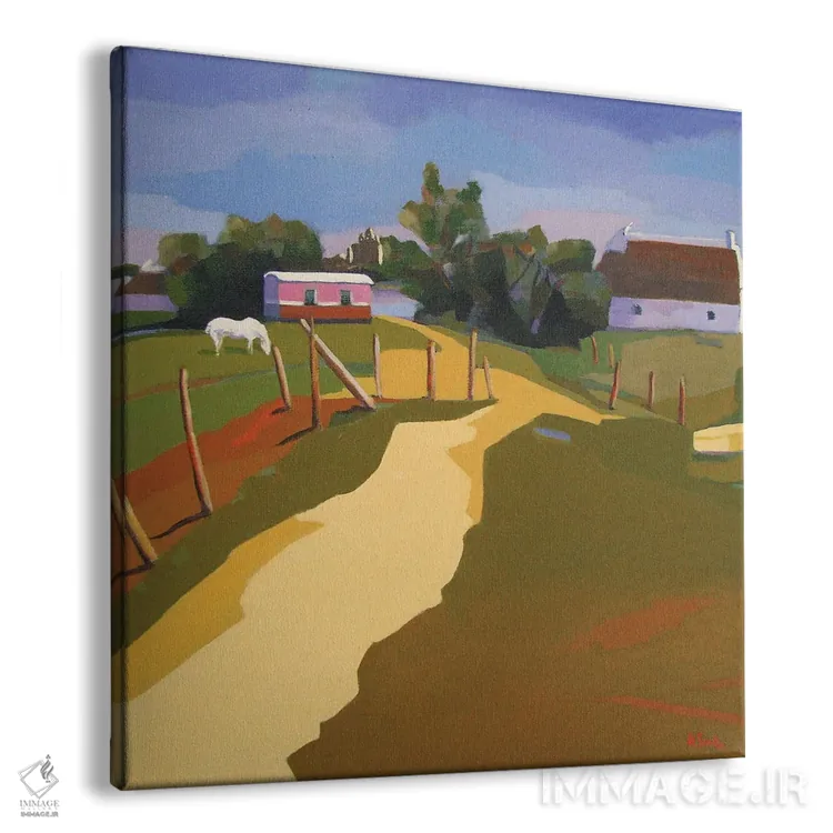 تابلو دکوراتیو A Village In Camargue,لس سنت-ماری-دو-لا-مر، روستایی د… اثر ژان-نوئل لو ژونتر - نمای پرسپکتیو محصول