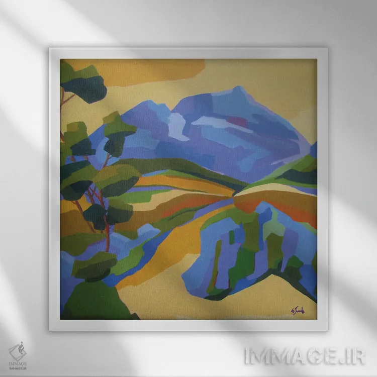 تابلو دکوراتیو An Emblematic Site In Southern France,قله سن-لو ، مکا… اثر ژان-نوئل لو ژونتر - نمای قابدار سفید