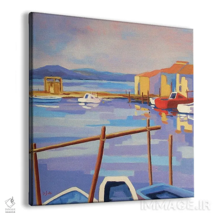 تابلو دکوراتیو A Harbor In The South Of France I,ست، بندری در جنوب ف… اثر ژان-نوئل لو ژونتر - نمای پرسپکتیو محصول