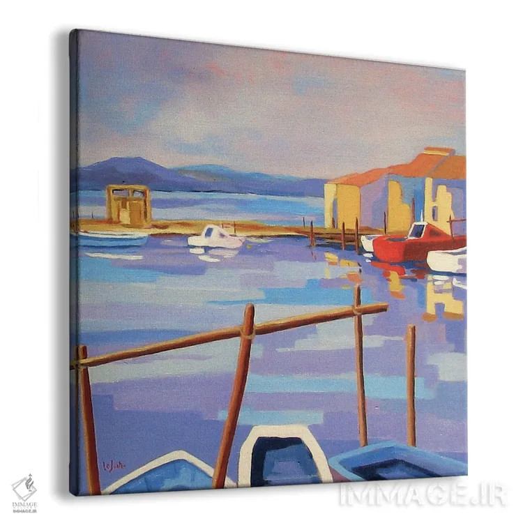 تابلو دکوراتیو A Harbor In The South Of France I,ست، بندری در جنوب ف… اثر ژان-نوئل لو ژونتر - نمای پرسپکتیو محصول