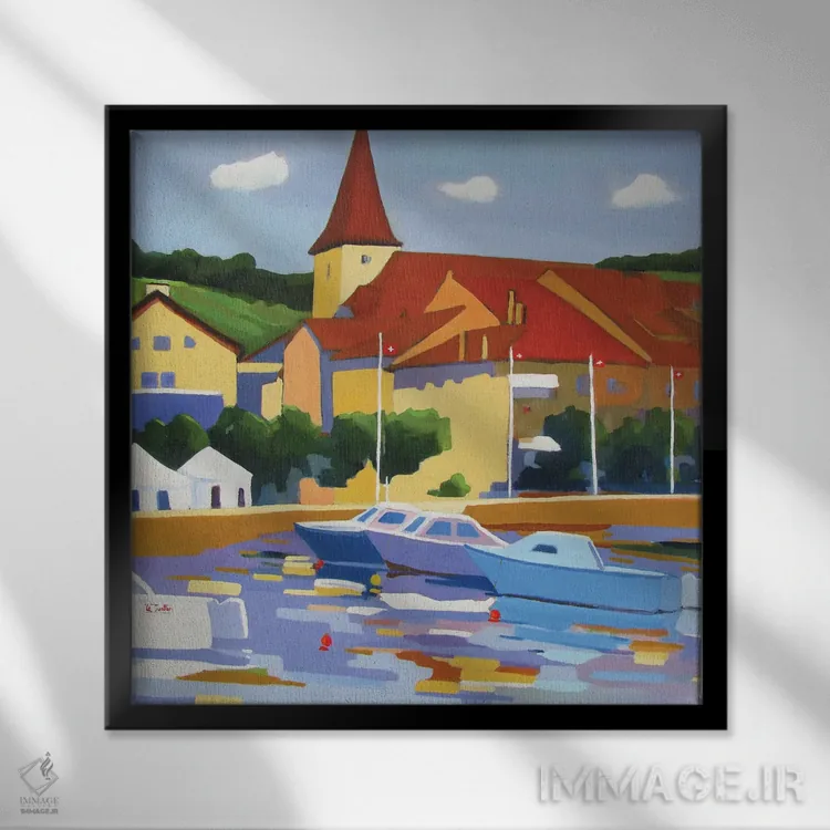 تابلو دکوراتیو لوتره اثر ژان-نوئل لو ژونتر - نمای قابدار مشکی