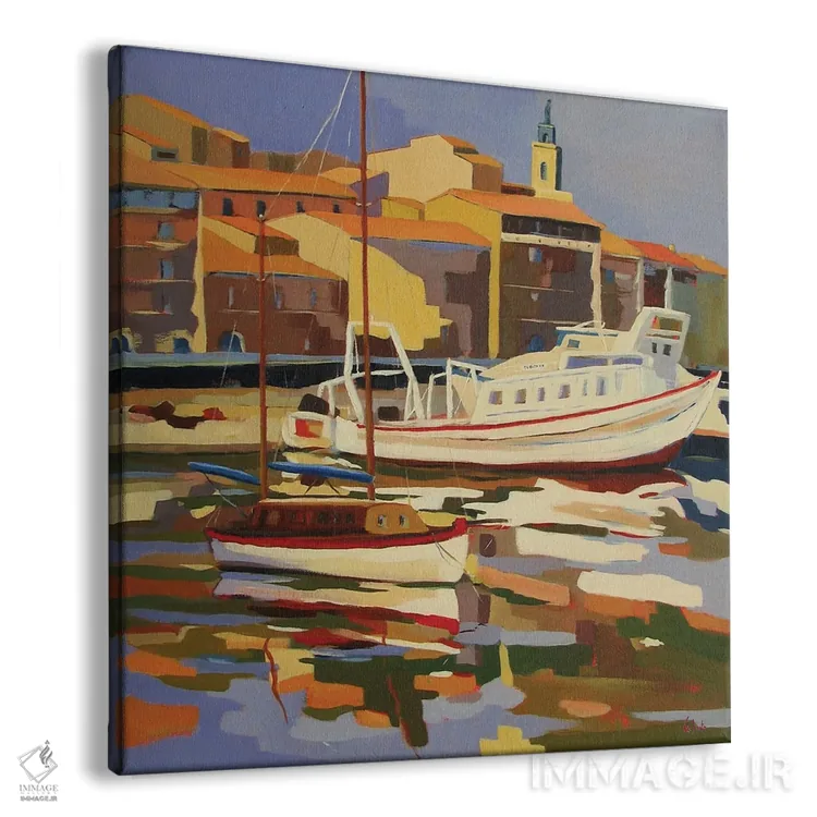 تابلو دکوراتیو A City In The South Of France,ست، شهری در جنوب فرانسه اثر ژان-نوئل لو ژونتر - نمای پرسپکتیو محصول