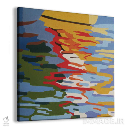 تابلو دکوراتیو انعکاس قایق ها در آب II اثر ژان-نوئل لو ژونتر - نمای پرسپکتیو محصول