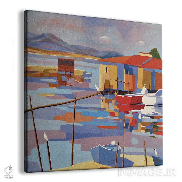 تابلو دکوراتیو A Harbor In The South Of France II,ست، بندری در جنوب… اثر ژان-نوئل لو ژونتر - نمای پرسپکتیو محصول