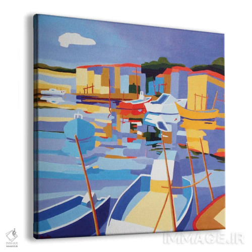 تابلو دکوراتیو La Pointe Courte Harbor,ست، بندر لا پوئن کوت اثر ژان-نوئل لو ژونتر - نمای پرسپکتیو محصول
