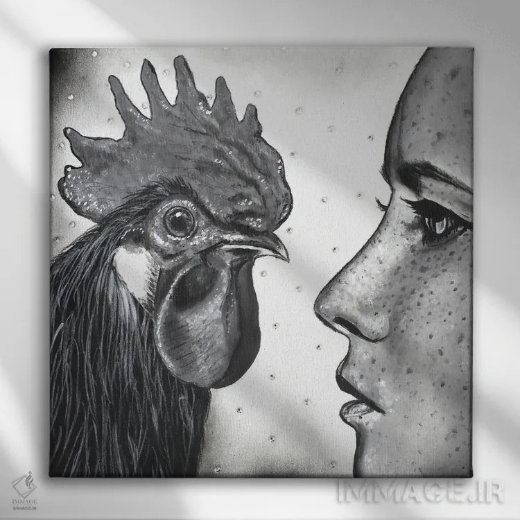 تابلو دکوراتیو روبرو اثر جونیر ناوارو - نمای روبهرو روی دیوار