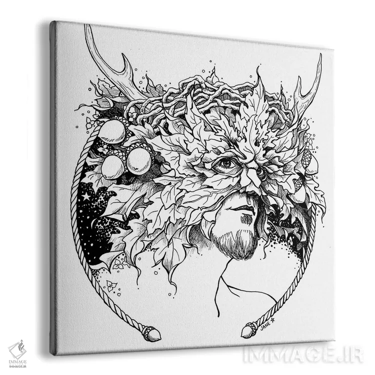 تابلو دکوراتیو مرد سبز اثر جین استار ویلز - نمای پرسپکتیو محصول