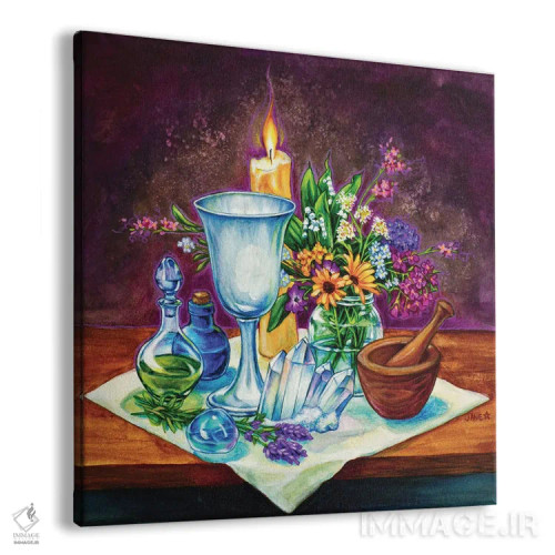 تابلو دکوراتیو طبیعت بی جان جادویی اثر جین استار ویلز - نمای پرسپکتیو محصول