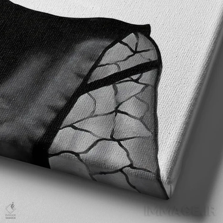 تابلو دکوراتیو پرواز سریع اثر جونیر ناوارو - نمای نزدیک بافت بوم