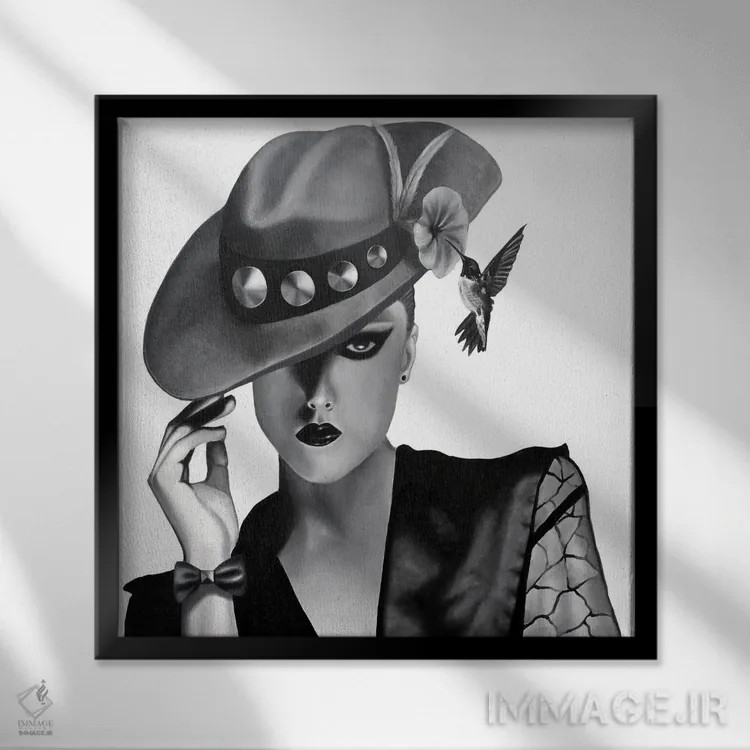 تابلو دکوراتیو پرواز سریع اثر جونیر ناوارو - نمای قابدار مشکی